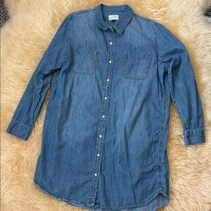 Universal Thread Blue Denim Shirt Dress XL